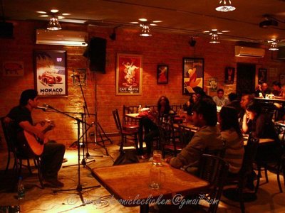 Our gig at Plan B - Anup and Kenneth
