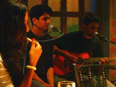 Our gig at Plan B - Anup and Kenneth