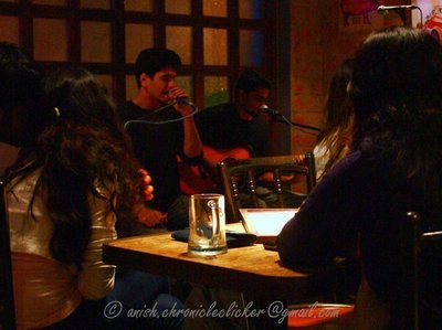 Our gig at Plan B - Anup and Kenneth