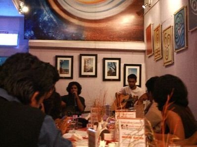 Our first gig at Urban Solace - Anup and Kenneth