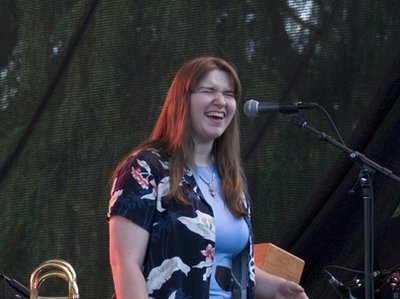 Bridgette live in front of a 4th of July crowd of thousands