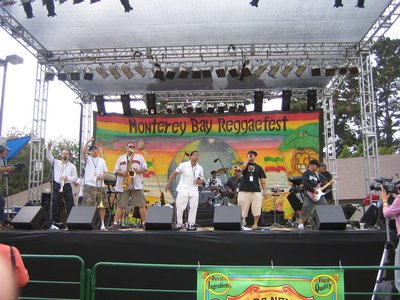 Native Elements band in full force at the Monterey reggae festival!