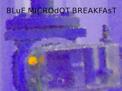Blue Microdot Breakfast