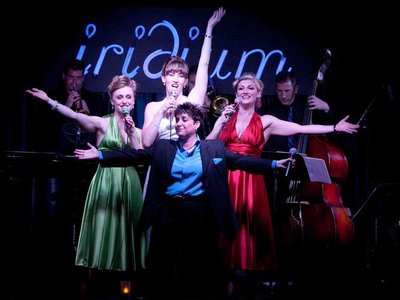 Terese Genecco with her Tropicabana Girls at The Iridium, NYC; 8/11; Photo Cr Stephen Sorokoff