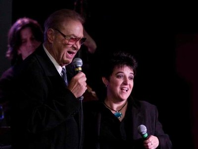 Terese Genecco performing at The Iridium with Steve Rossi (Comedy duo of Martin & Rossi)