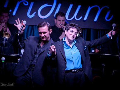 Terese Genecco with the wonderful Nicolas King at The Iridium NYC