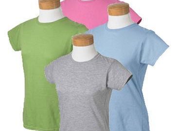 Girls Color Assorted Fitted Tee's