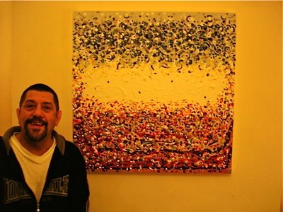 With My Painting 'Technicolour Dawn' 2008.