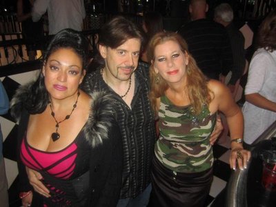 Me, DJ LOVE and my friend Liana at Black Sued shoes club