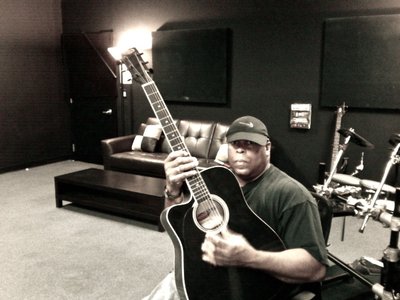 Larry - Guitar photo in the Control Room at Beatworkz Studios - West LA