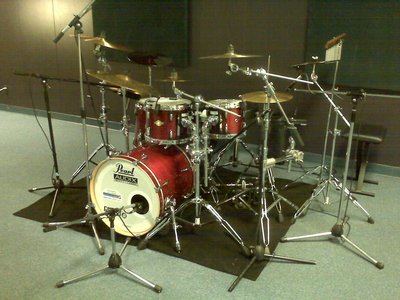 Pearl Masters in the Live Room at Beatworkz Studios-West LA