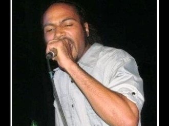 On stage wit a brew
