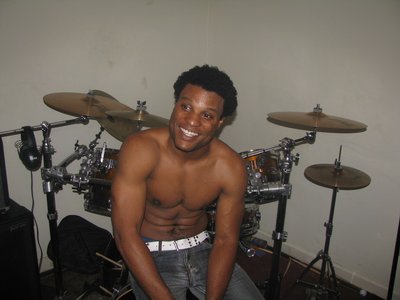 corey chilling after practice. cracking jokes