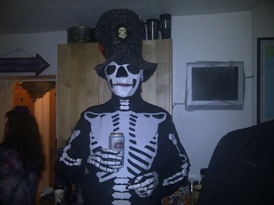 DeafboyOne with Stella at Matt n Mels Ist year Halloween Wedding Anniversary