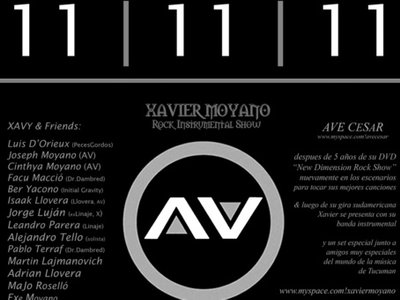 11.11.11 : AV + Xavy & Friends Â· Tucuman, Argentina