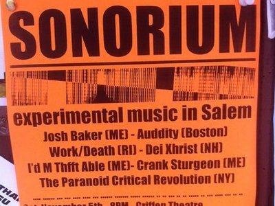 THE PARANOID CRITICAL REVOLUTION at Sonorium V in Salem, MA. on 11/05/11