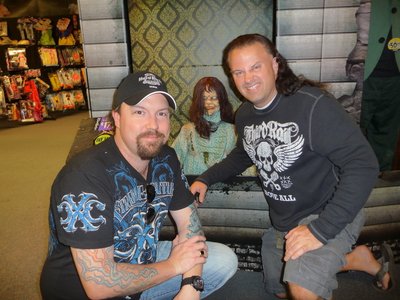 Morrie and Stu Marshall ( Empires of Eden ) at the Halloween Store!