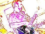 Kent and his 6 string bass.