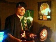 Bone Crusher & Liv in the studio
