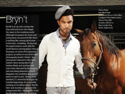 Bry'Nt in Krave Magazine. Photography: Eric Ganison