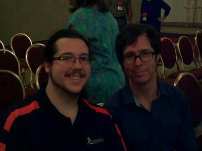 Sitting with one of my musical idols, Ben Folds, at a music therapy conference.