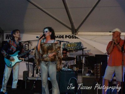 Singing with the Charlie Morris Band, Sanding Ovations Festival, Nov. 2011