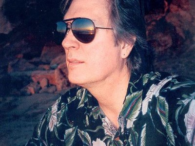 Self-portrait with sunset, Laguna Beach CA 1998