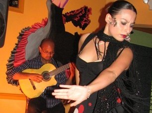 Dancer Ginette Perea at Fiesta Lounge