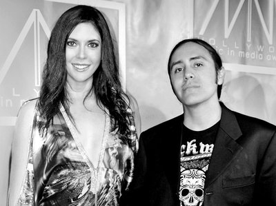 Nominee's Kristen Faulconer and Handsome Rob at The Hollywood Music and Media Awards 2011