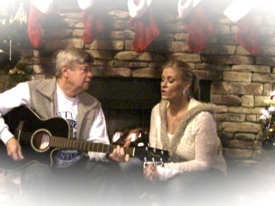 Joy Collins singing at home with her Dad Ron Embry