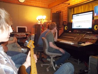 Finalizing some tracks of The Anglomaniacs' former band, The Asterisks, in Costa Mesa. Circa 2010.