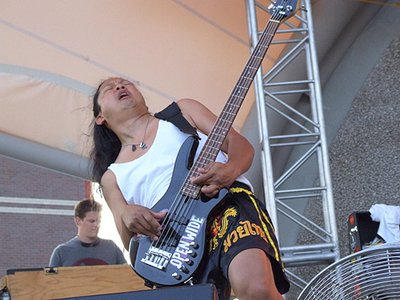 Jimmy V of Indy with the KRB at the Kalamazoo Blues Fest