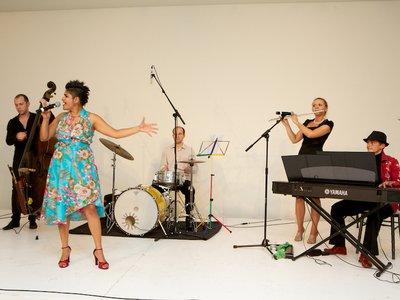 Performing at the Saatchi Gallery for the Kensington & Chelsea Foundation's fundraising partyparty