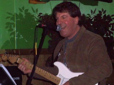 Rex Wilkes, our newest band member playing at Dick's Halfway Inn in Baltimore, MD on 1/7/12.