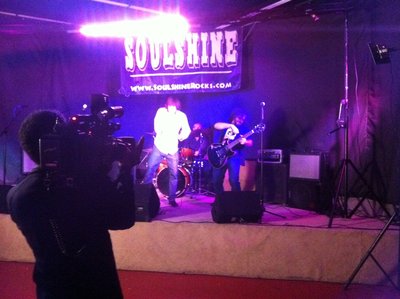 Shooting our video for Jumping Jack Flash