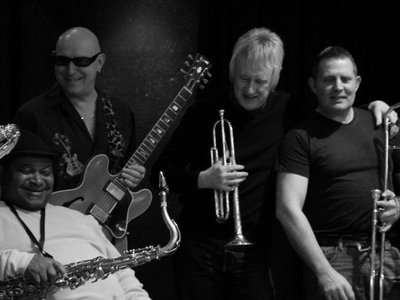 with Pee Wee Ellis and Andy and Steve from the Little Big Horns, Recording Session 2012