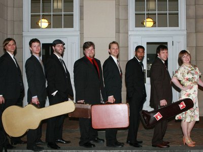 First band photo of the Mint Julep Jazz Band. 