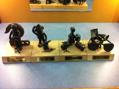 BBC Folk Awards 2012 - the trophies!