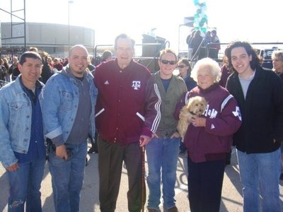 W/ President George H.W. Bush and First Lady Barbara Bush in 2008