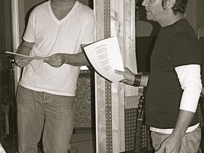 Grant and GP at Delta Recording-The making of The Como Sessions Vol. 1 Photo by Elizabeth DeCicco