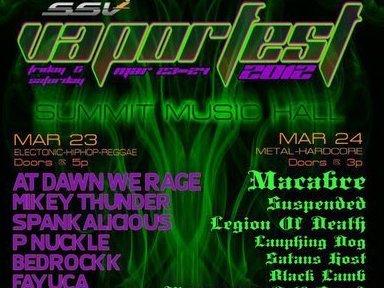 Day 2 of VaporFest!!! Smoke Up w/ MACABRE!!