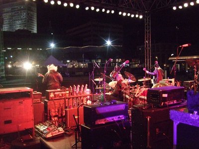 Peach Drop 2009, stage view (with Heaven Davis, John McKnight, Jon Schwenke)