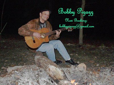 Bobby Pizazz at the fire of songs