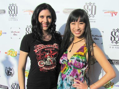 Rock Artist Kristen Faulconer at The Izzy Show Premier photo taken by George McQuade III