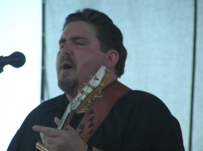 Greg Big Papa pooring his heart out on the main stage Helena