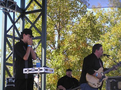 Greg Johnny and Tim soaking it in on main stage Helena