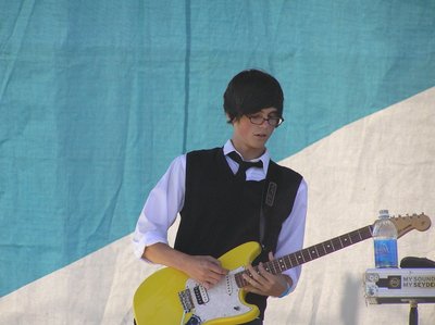 Zakk Binns solos on the main stage Helena