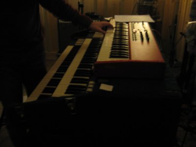 Tim Peck on the organ