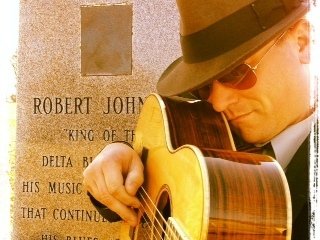 at Robert Johnson's gravesite