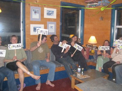 the best fans and venue ever at Powder Creek Lodge in BC, Canada